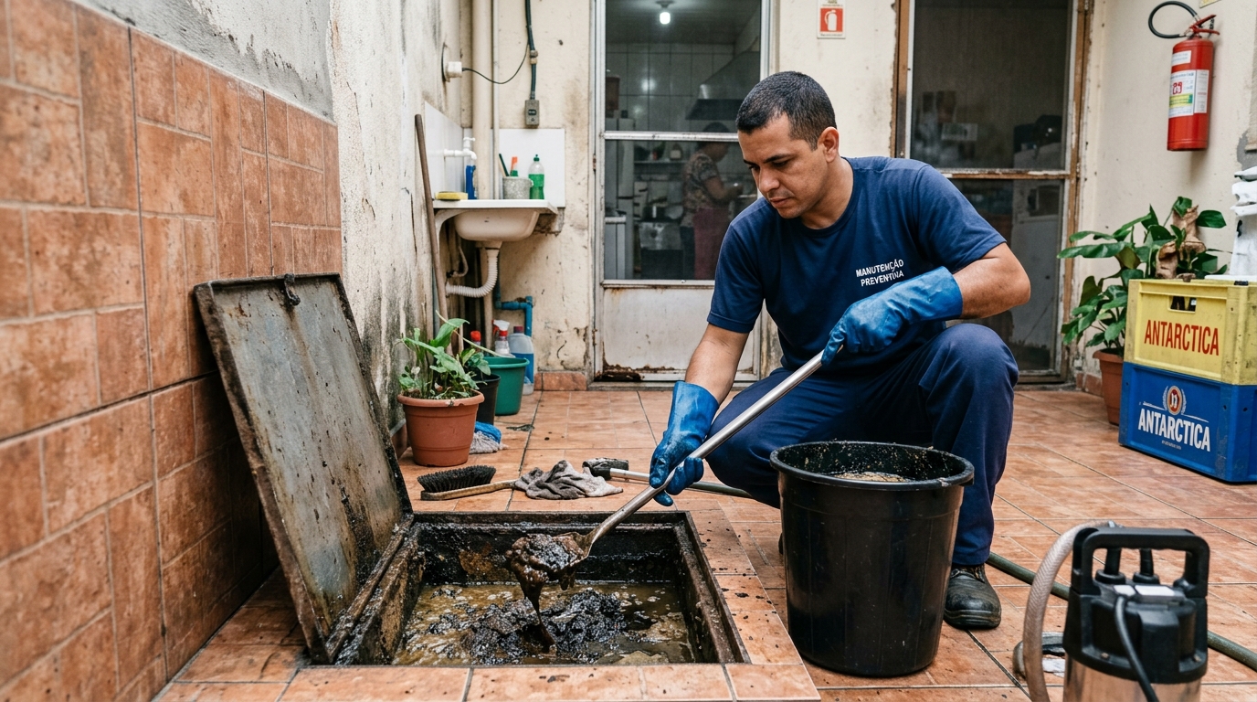 Limpeza de Caixa de Gordura perto de mim em Catanduva‑SP